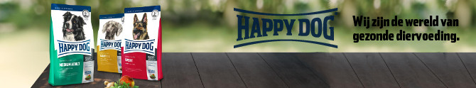 Happy Dog. Wij zijn de wereld van gezonde diervoeding.